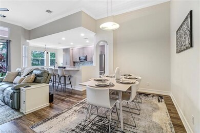 Ample dining room area