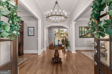 Entrance foyer featuring virtual concept of color 