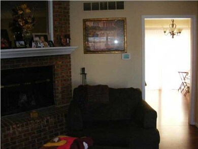 living room to the kitchen