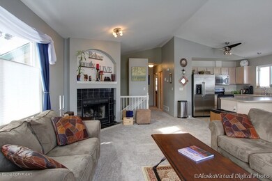 Living into kitchen