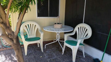 Cozy front patio view