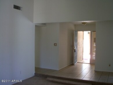 living room and entry way