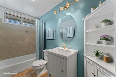 Virtually Staged 
Upstairs bath