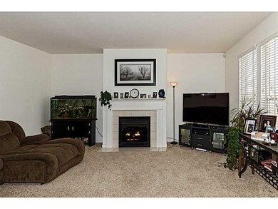 Family Room. Cozy family room with fireplace