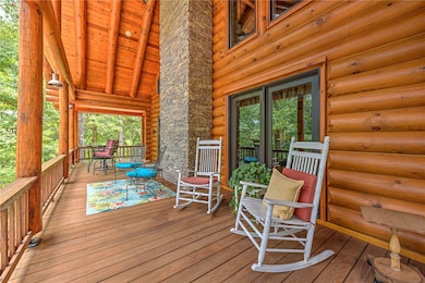Enjoy fresh mountain air on the expansive wrap-aro