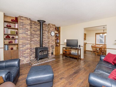 Fireplace in living room for added charm and chara