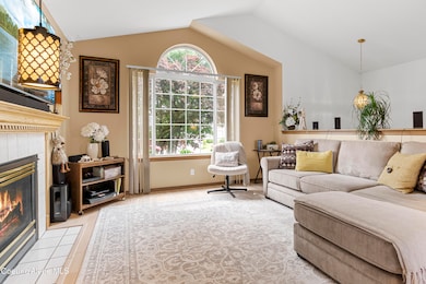 Living room with gas fireplace