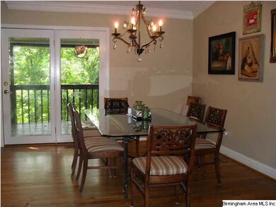 Dining Room has French doors to one of the many de