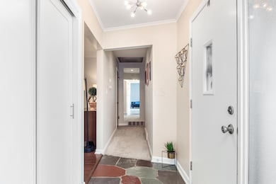 Front Hall with coat closet