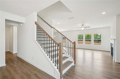 Open railing staircase