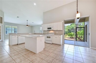 Kitchen with center island.