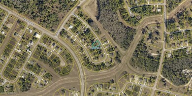 Aerial map of property and surrounding area