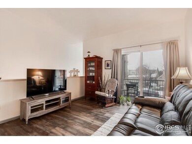 Living room with balcony doors