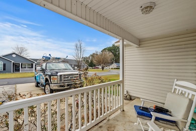 Balcony with covered porch