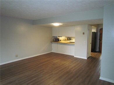 View from living room to dining area