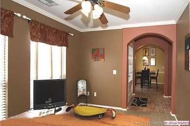 Another view of the office/formal dining area.