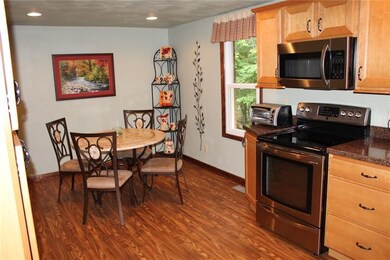 Flow from kitchen to dining room has been opened f