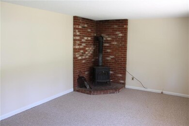 Living Room with Wood Stove
