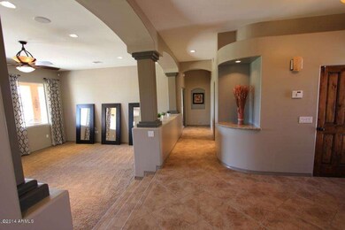 Front Entryway to Family Room with Maste
