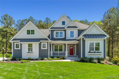Craftsman style elevation with covered front porch