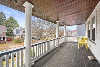 View of up unit wooden deck