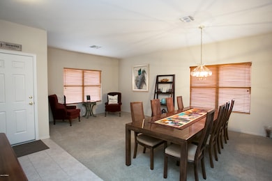 Living room and formal dining room