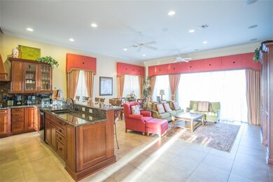 Family Room With Kitchen Combination, High Ceiling