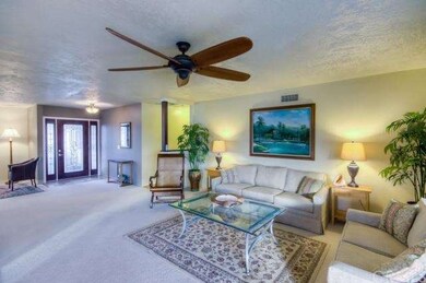 Entry and family room