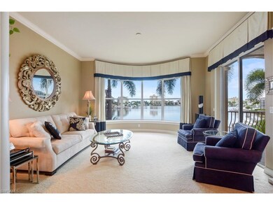 Wide bay views from the living room