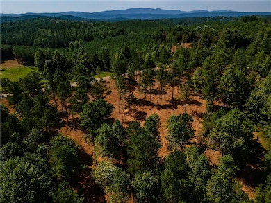 Aerial view featuring a mountain view