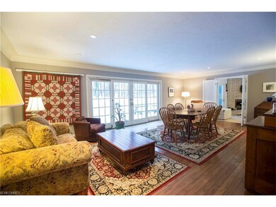 Beautiful hardwood floors can be found in the fami