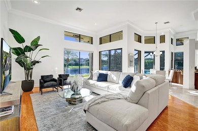Super spacious family room with solid hardwood flo