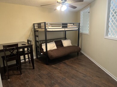 loft bedroom with tv