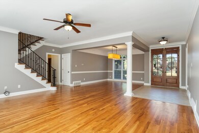 Living room with abundant natural light
