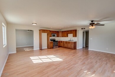 Kitchen, Dining, Living Room