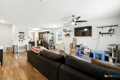 View from front door to living.