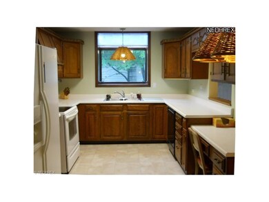 Tons of cabinet space in the oak cabinets.