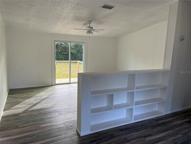Sliding glass door to the backyard.