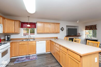 Kitchen open to living
