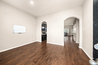 Entry view with dining room to your left. Laminate