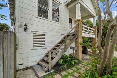 As you walk along the pathway from your garage, a