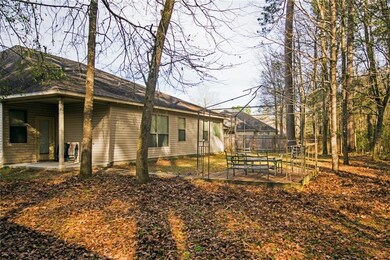 Spacious yard backed up to the woods.