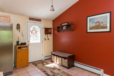 Kitchen to back deck door.
