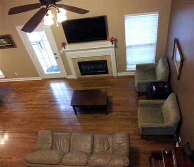 Wonderful view of the family room from the cat walk