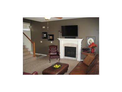 Inviting Great Room with Beautiful Fireplace