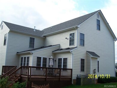 Rear and side elevation with decking