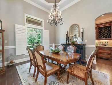 Off the formal dining is the wine room