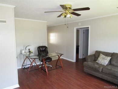 Living room with ceiling fan
