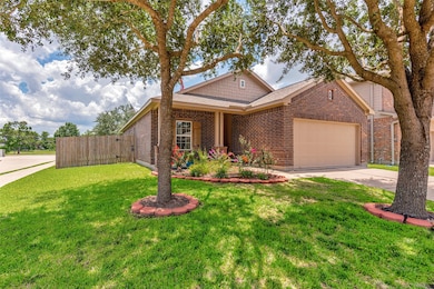 Brick exterior and welcoming front porch situated