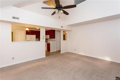 Family Room with Ceiling Fan